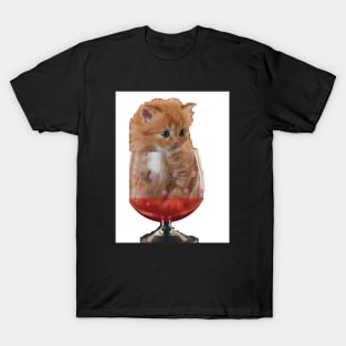 Kitten in Glass T-Shirt